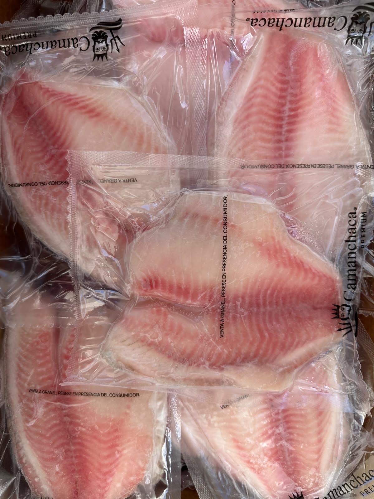 Filete de tilapia premium 100% — Talla 5/7 — Tilapia